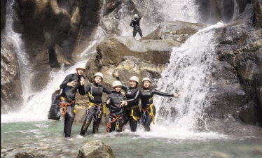Canyoning Reto de cascadas